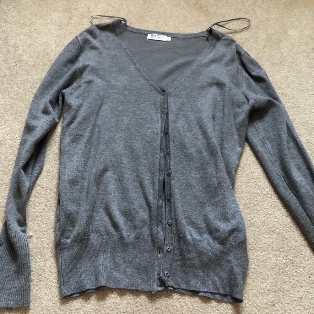 Charcoal grey small cardigan